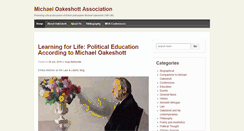 Desktop Screenshot of michael-oakeshott-association.com