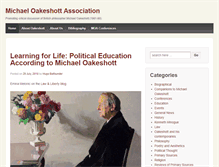 Tablet Screenshot of michael-oakeshott-association.com